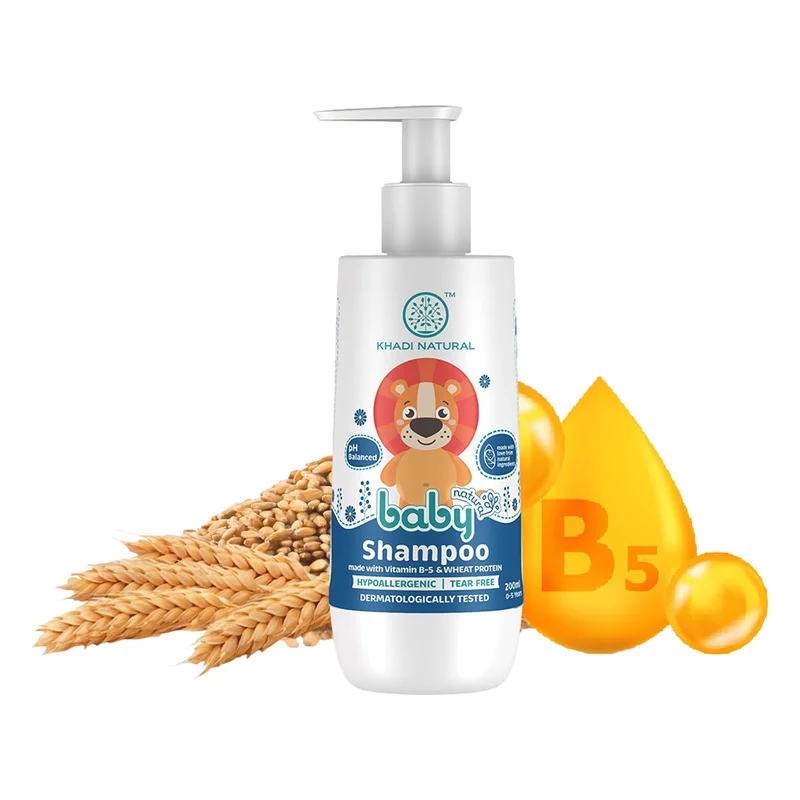 Khadi Natural Baby Shampoo with Vitamin B5 & Wheat Protein