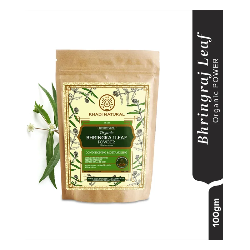 Khadi Natural Bhringraj Leaf Organic Powder