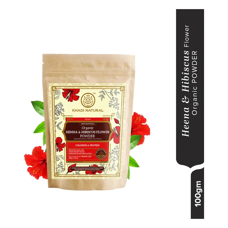 Khadi Natural Henna & Hibiscus Organic Powder