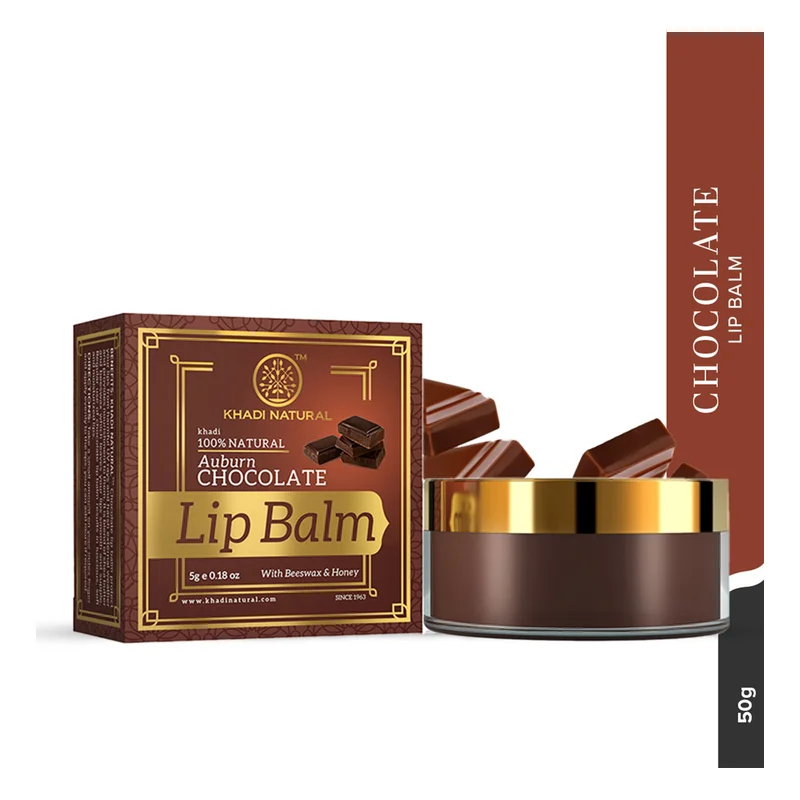 Khadi Natural Herbal Chocolate Lip Balm