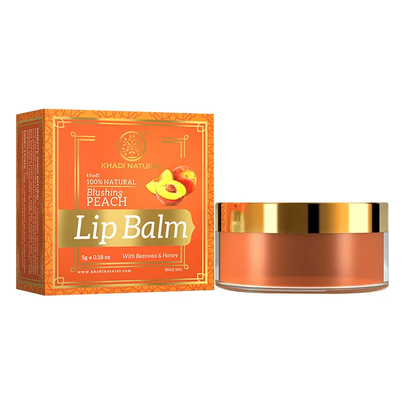 Khadi Natural Herbal Peach Lip Balm
