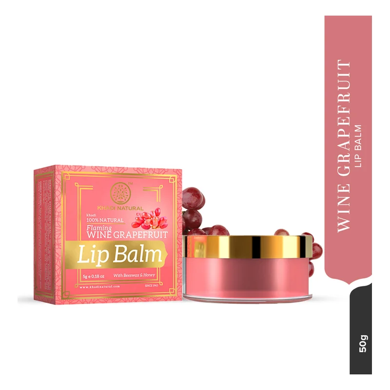 Khadi Natural Herbal Wine Grapefruit Lip Balm