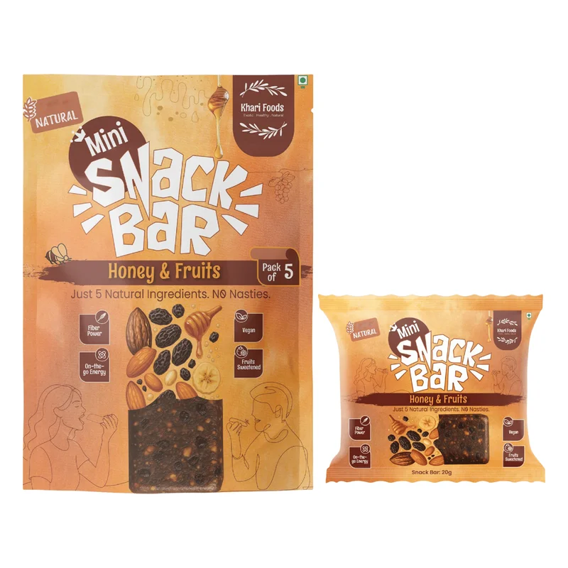 Khari Foods Honey & Fruits Mini Snack Bars