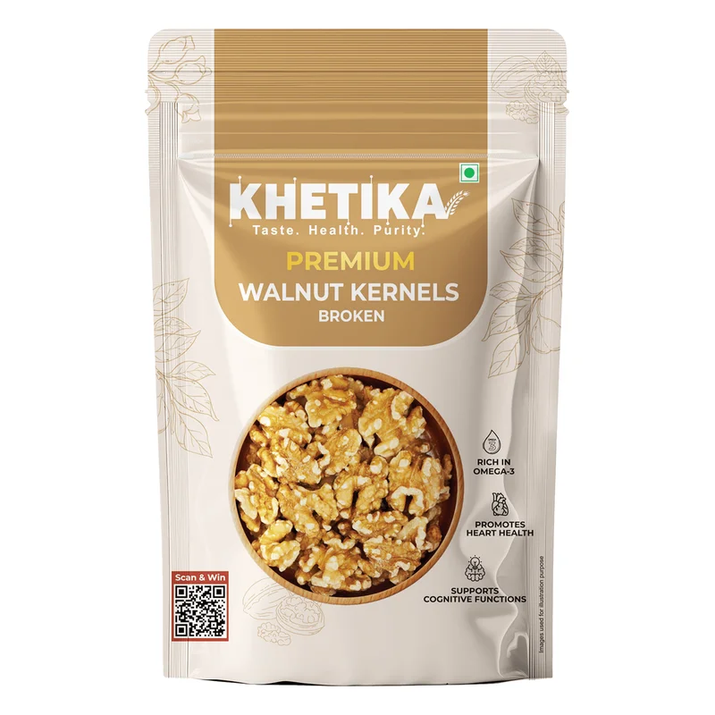 Khetika Premium Broken Walnut Kernels