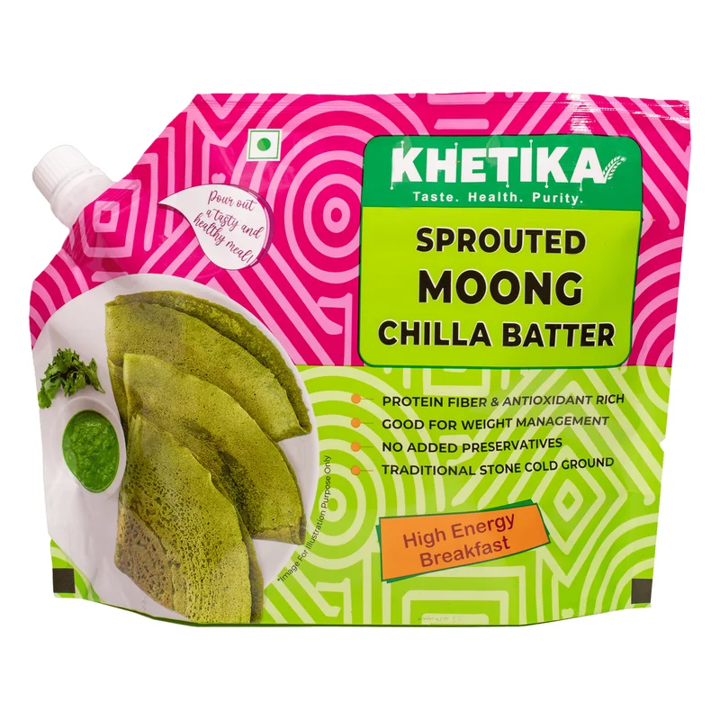 Khetika Sprouted Moong Chilla Batter