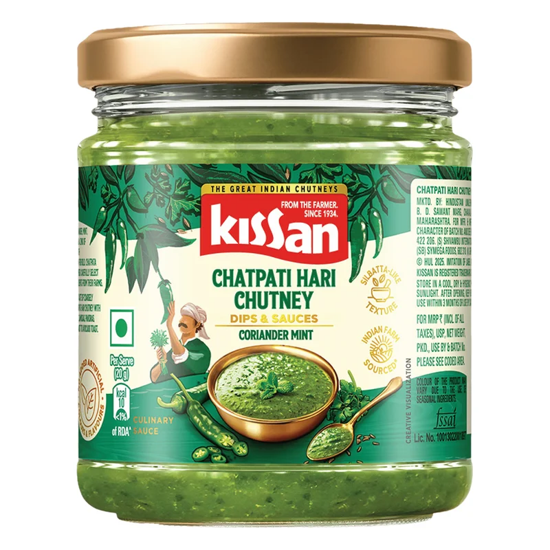 Kissan Chatpati Hari Chutney Jar