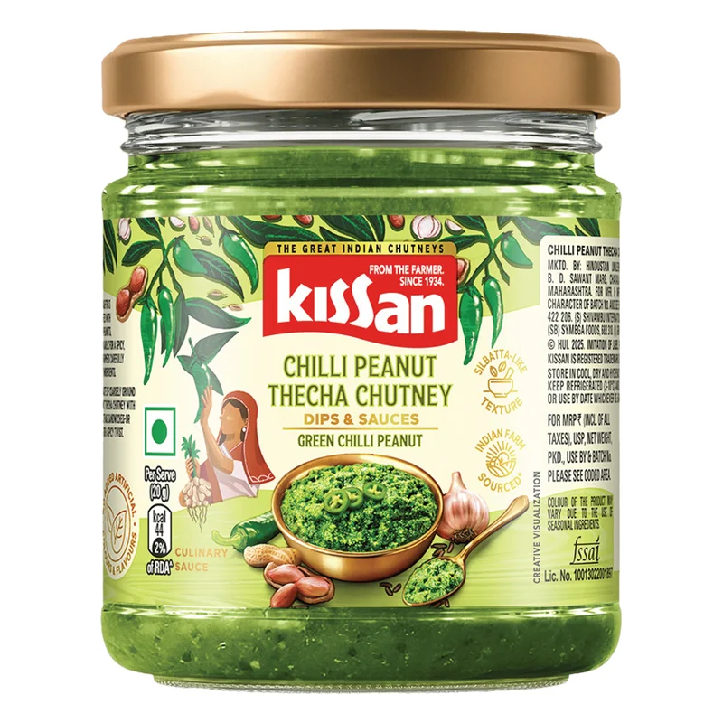 Kissan Chilli Peanut Thecha Chutney Jar