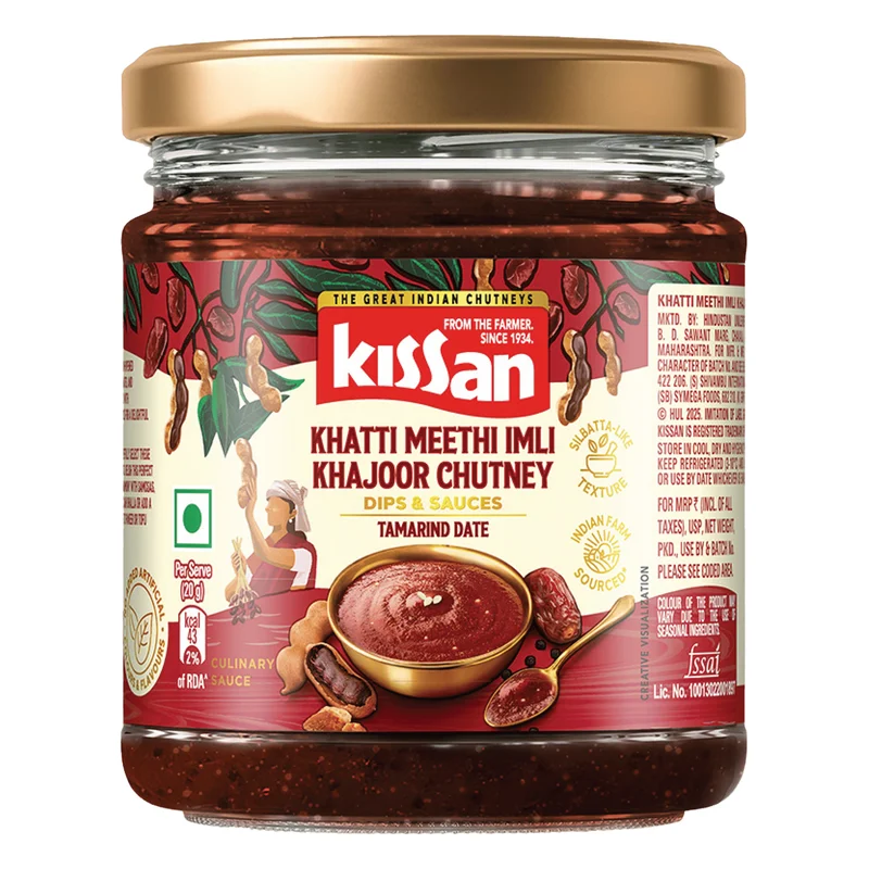 Kissan Khatti Meethi Imli Khajoor Chutney Jar
