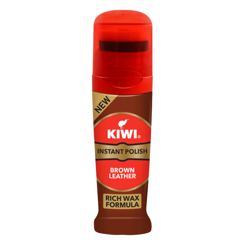 Kiwi Instant Liquid Shoe Polish - Brown