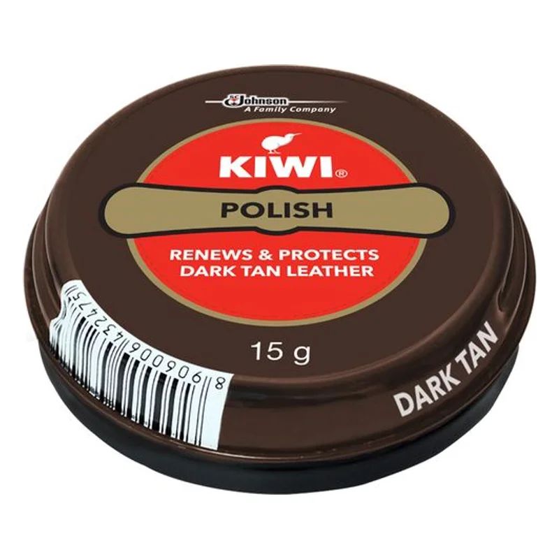 Kiwi Wax Shoe Polish - Dark Tan