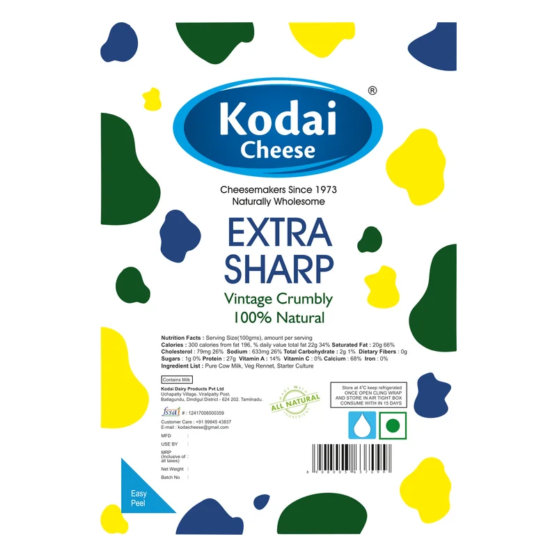 Kodai Extra Sharp Cheddar Cheese