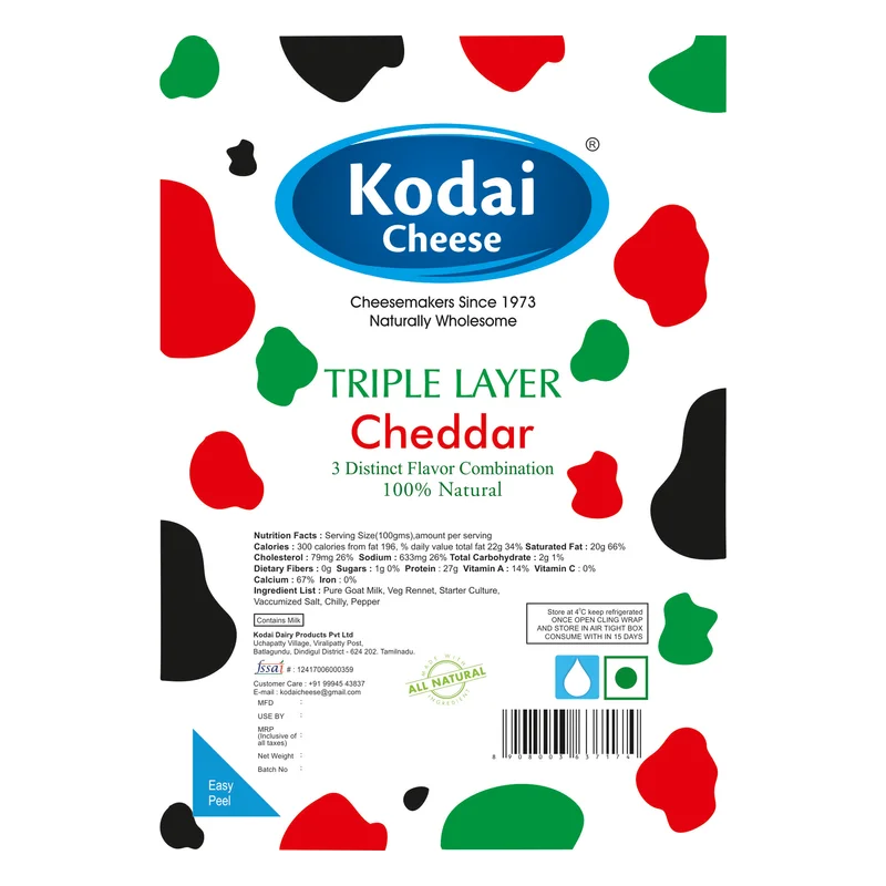 Kodai Triple Layer Cheddar Cheese