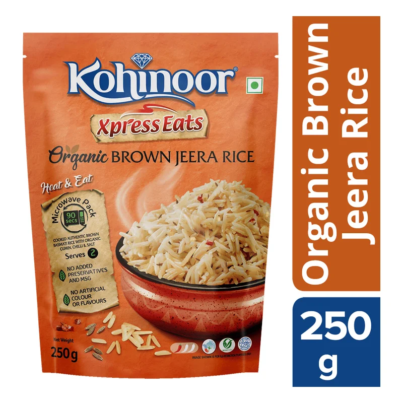 Kohinoor Xpress Eats Organic Brown Jeera Rice