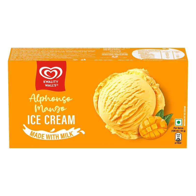 Kwality Wall's Alphonso Mango Ice Cream Party Pack