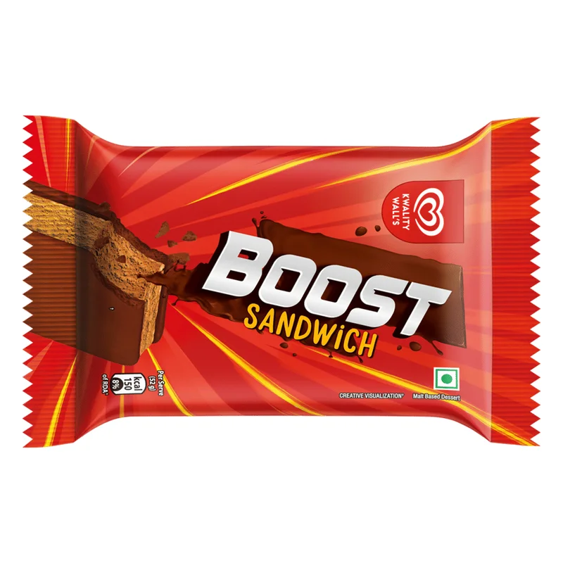 Kwality Wall's Boost Sandwich Malt Based Dessert