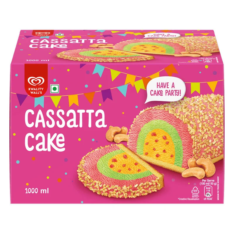 Kwality Wall's Cassatta Cake Frozen Dessert