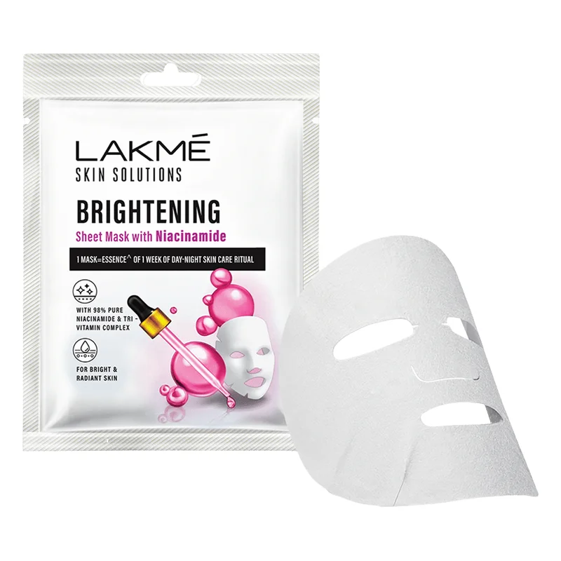 Lakmé Skin Solutions Brightening Sheet Mask With Niacinamide
