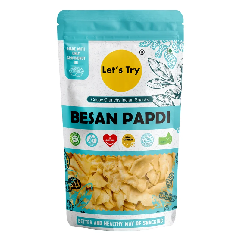 Let's Try Besan Papdi