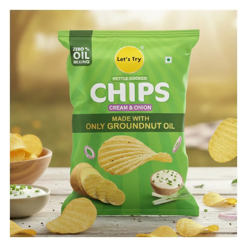 Let's Try Cream & Onion Chips