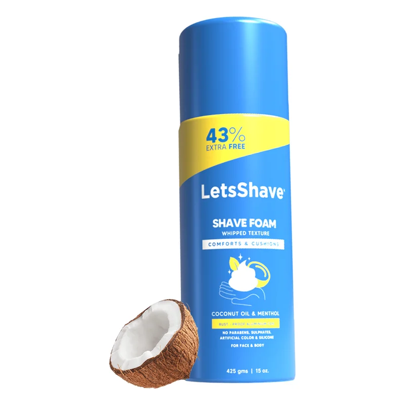 LetsShave Coconut & Menthol Shave Foam