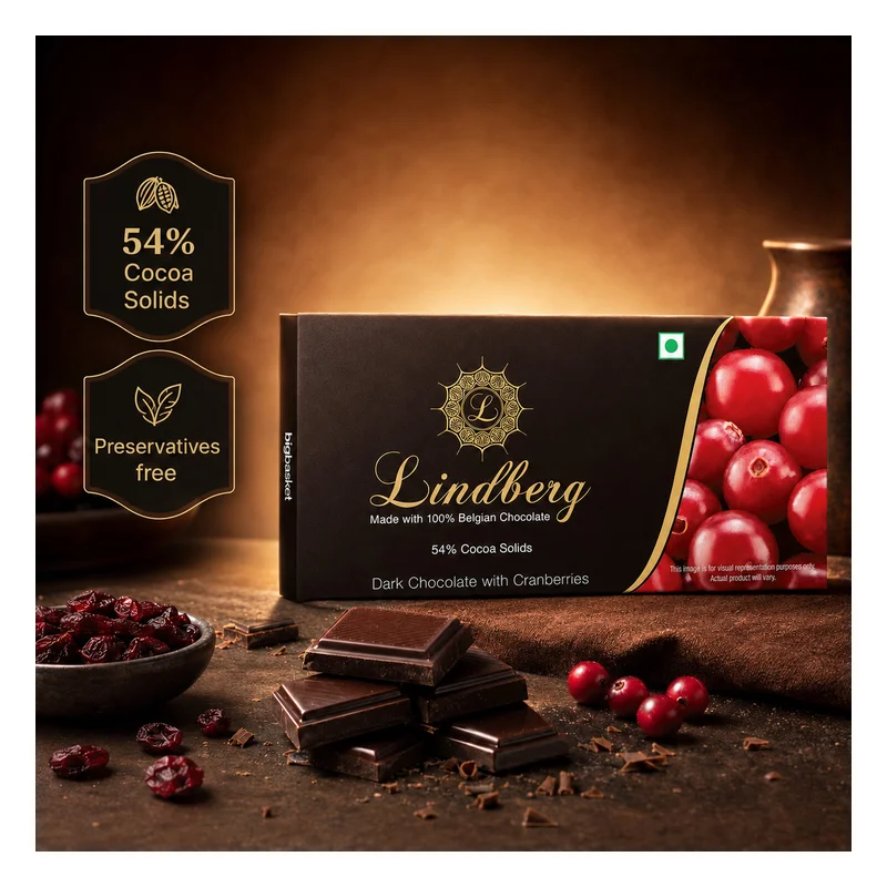 Lindberg Belgian Dark Chocolate Cranberries