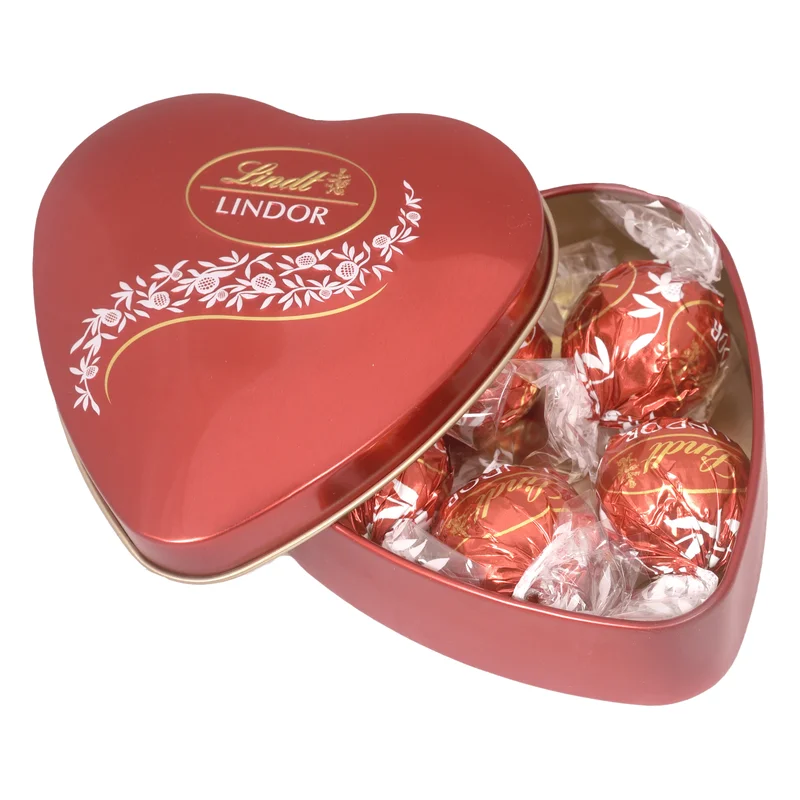 Lindt Lindor Milk Chocolate Heart Tin