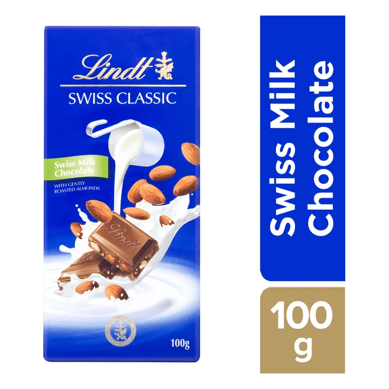 Lindt Swiss Classic Milk Chocolate Roasted Almonds