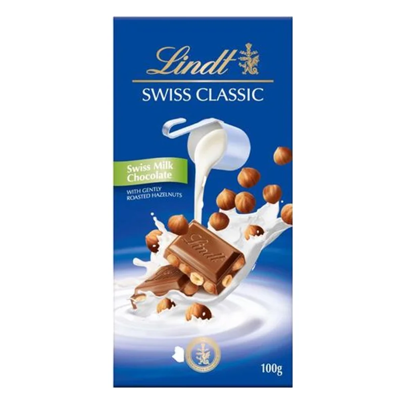Lindt Swiss Classic Milk Chocolate Roasted Hazelnuts