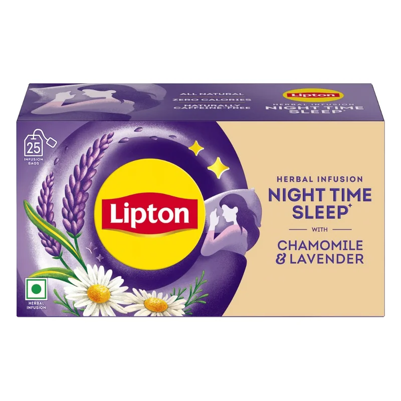 Lipton Night Time Sleep Chamomile & Lavender Herbal Infusion