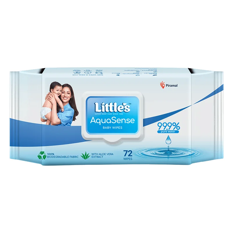 Little's AquaSense Water Baby Wipes