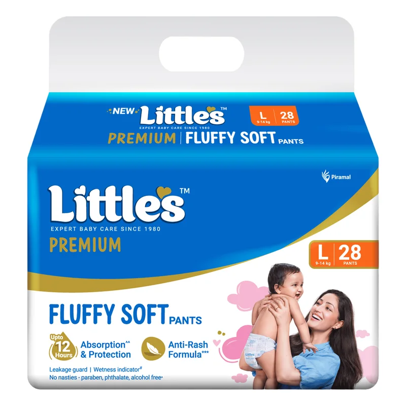 Little's Fluffy Soft Diaper Pants Large