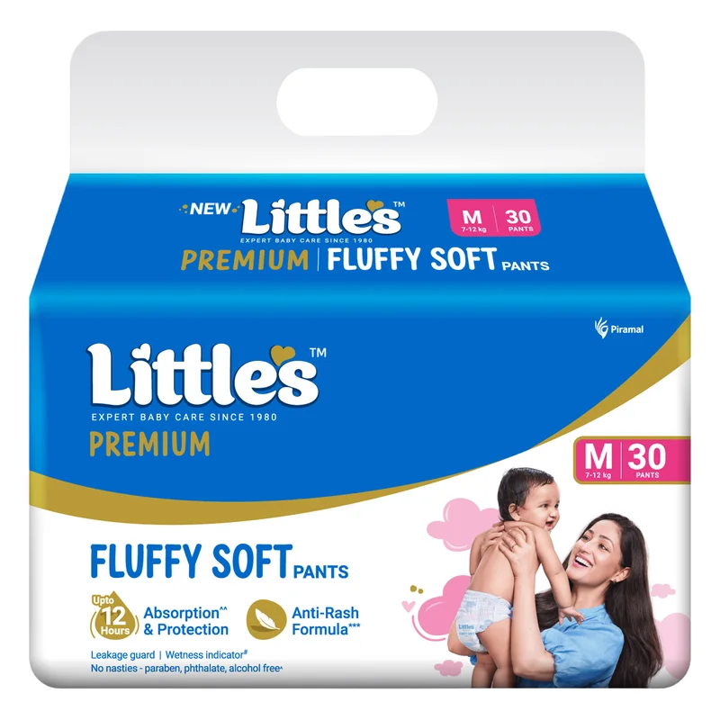Little's Fluffy Soft Diaper Pants Medium