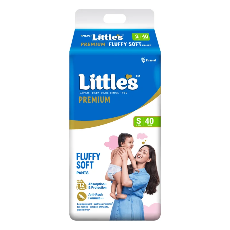 Little's Fluffy Soft Diaper Pants Small