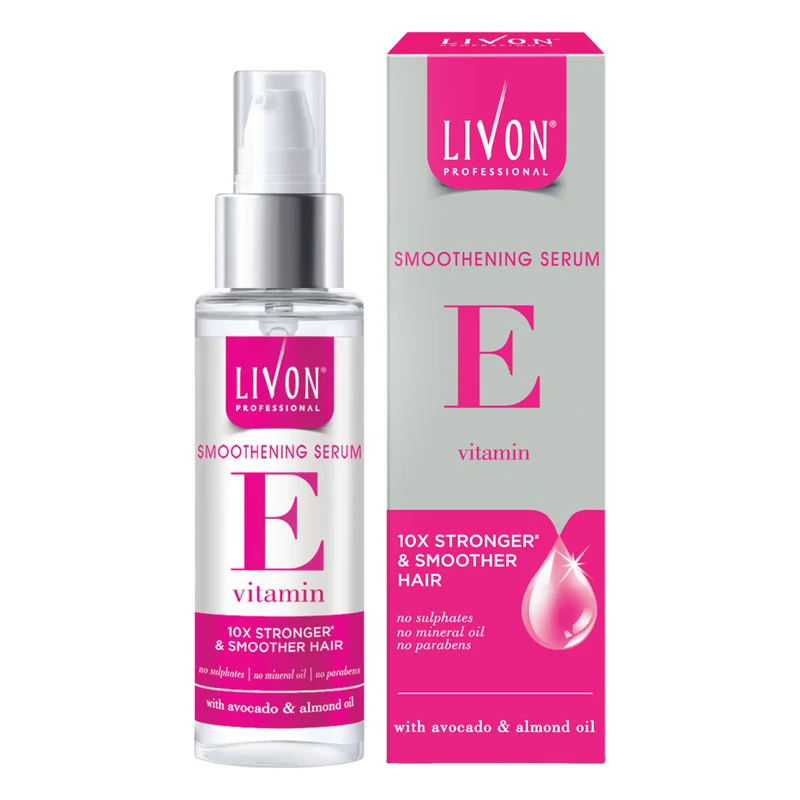Livon Smoothening Serum Vitamin E with Avocado & Almond Oil