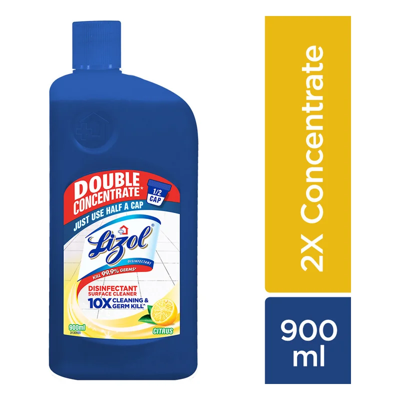 Lizol Double Concentrate Disinfectant Floor Cleaner - Citrus