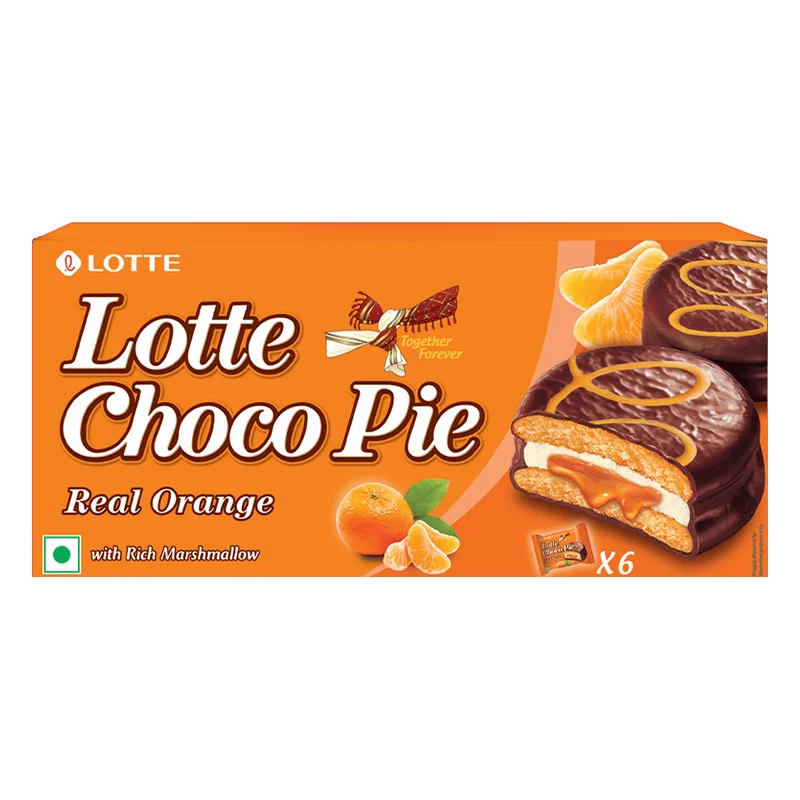 Lotte Real Orange Choco Pie