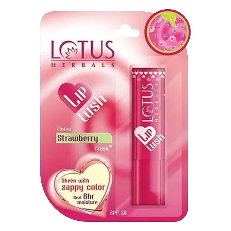 Lotus Herbals Lip Lush Strawberry Crush SPF 20