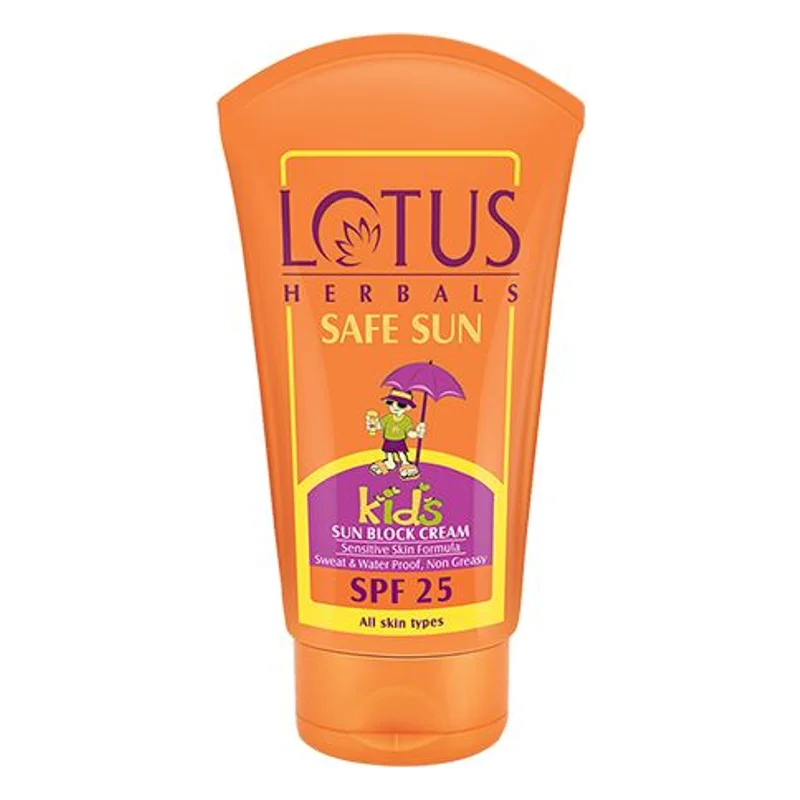 Lotus Herbals Safe Sun Kids Sun Block Cream SPF 25