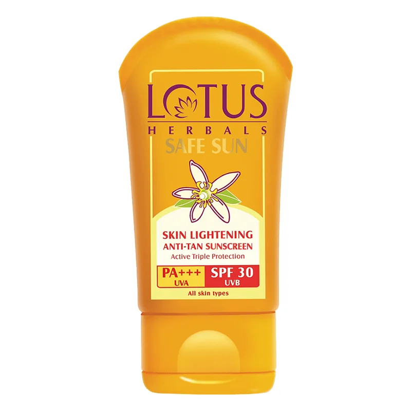 Lotus Herbals Safe Sun Skin Lightening Anti-Tan Sunscreen SPF 30