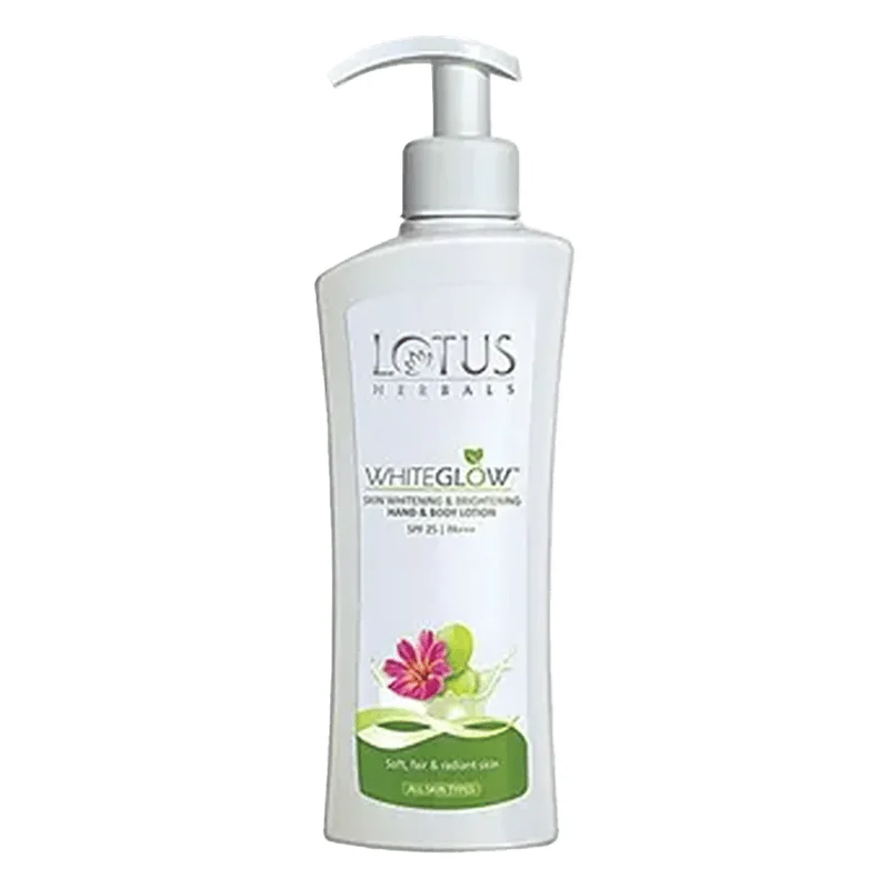 Lotus Herbals WhiteGlow SPF 25 Skin Whitening & Brightening Hand & Body Lotion