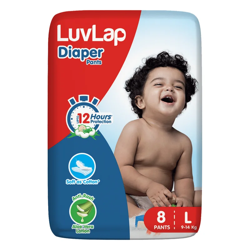 LuvLap Baby Diaper Pants - L