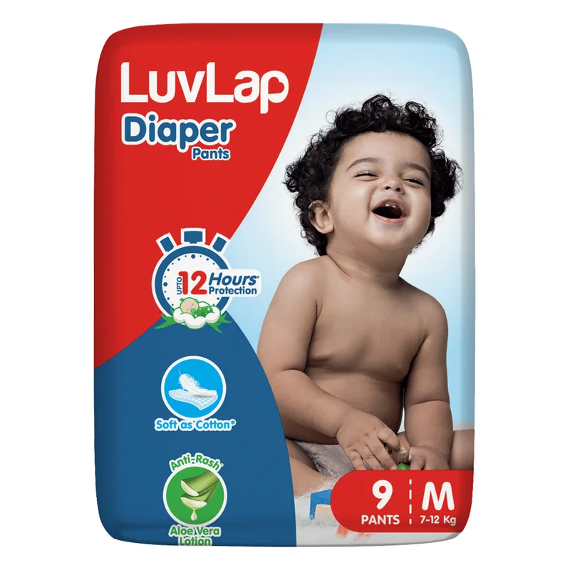 LuvLap Baby Diaper Pants - M