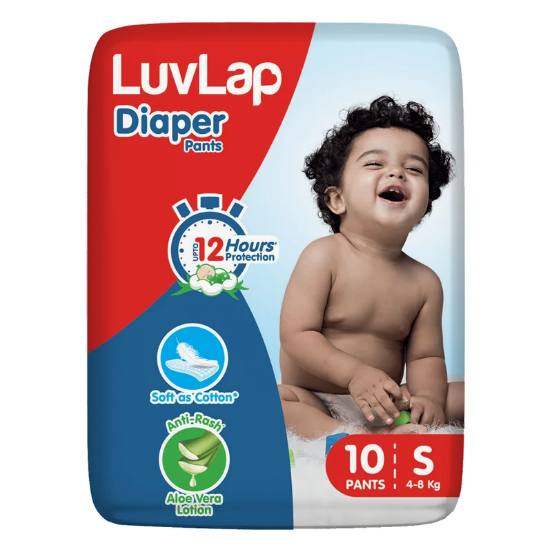 LuvLap Baby Diaper Pants - S