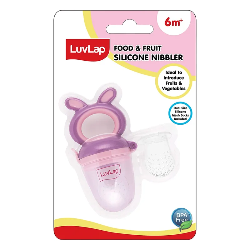 LuvLap Bunny Silicone Food Nibbler