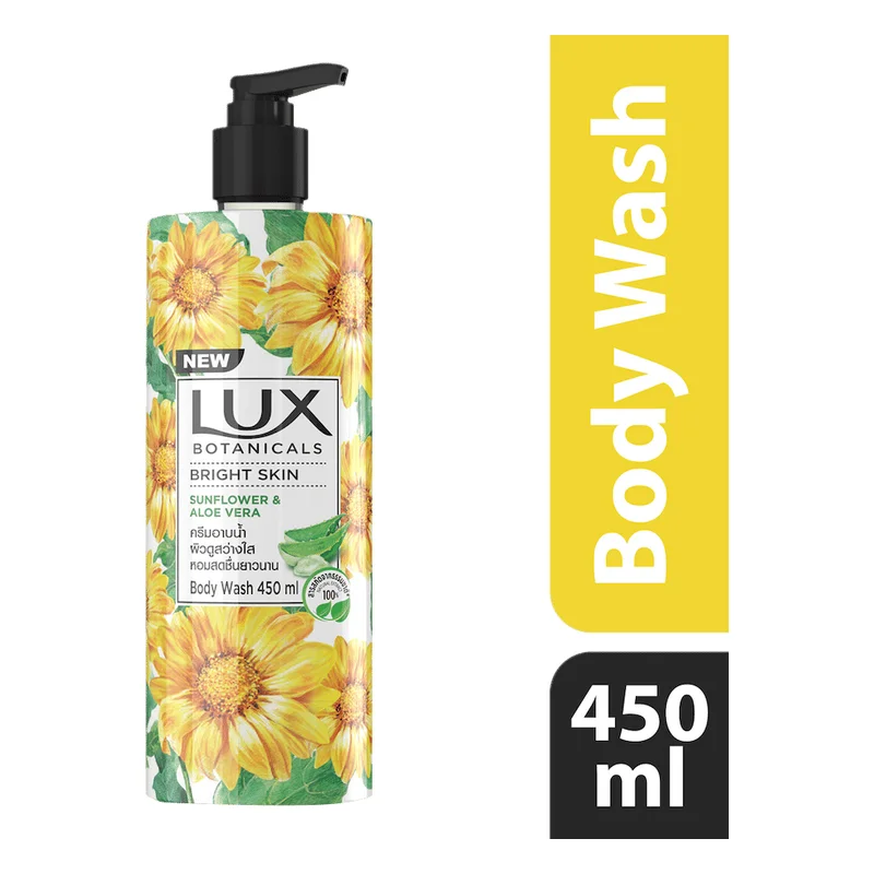 Lux Botanicals Bright Skin Sunflower & Aloe Vera Body Wash