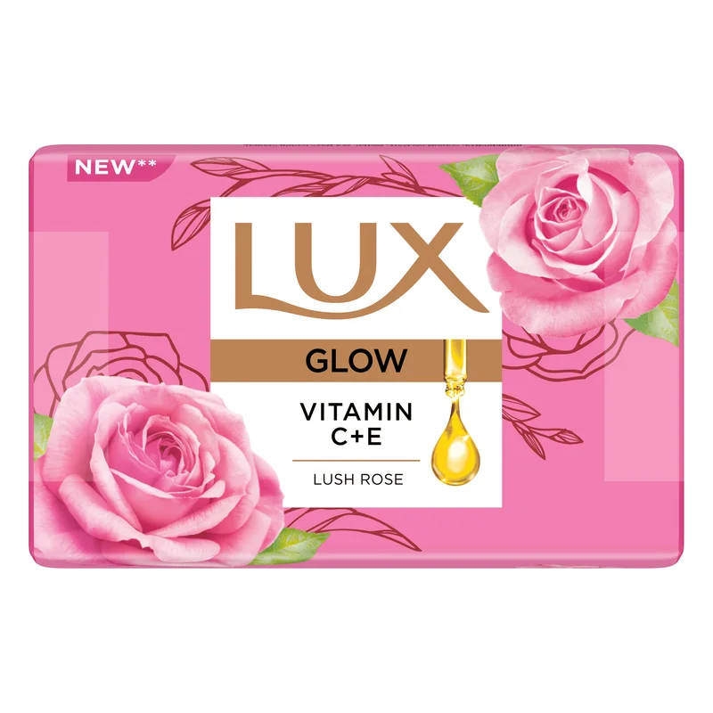 Lux Glow Lush Rose Soap With Vitamin C & E