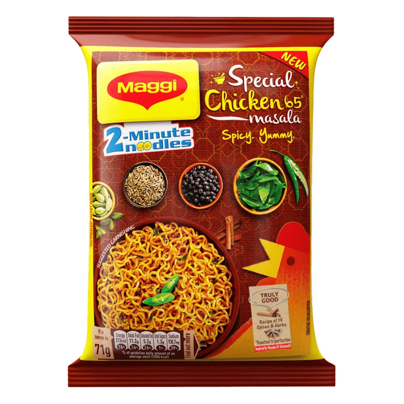Maggi 2-Minute Special Chicken 65 Masala Noodles
