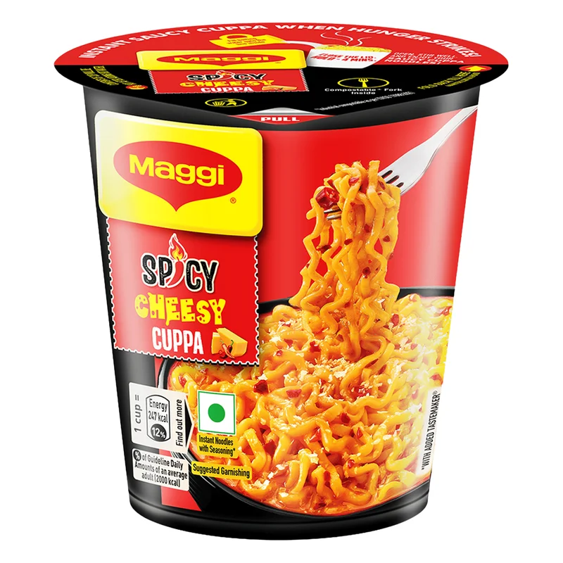 Maggi Spicy Cheesy Cuppa Noodles
