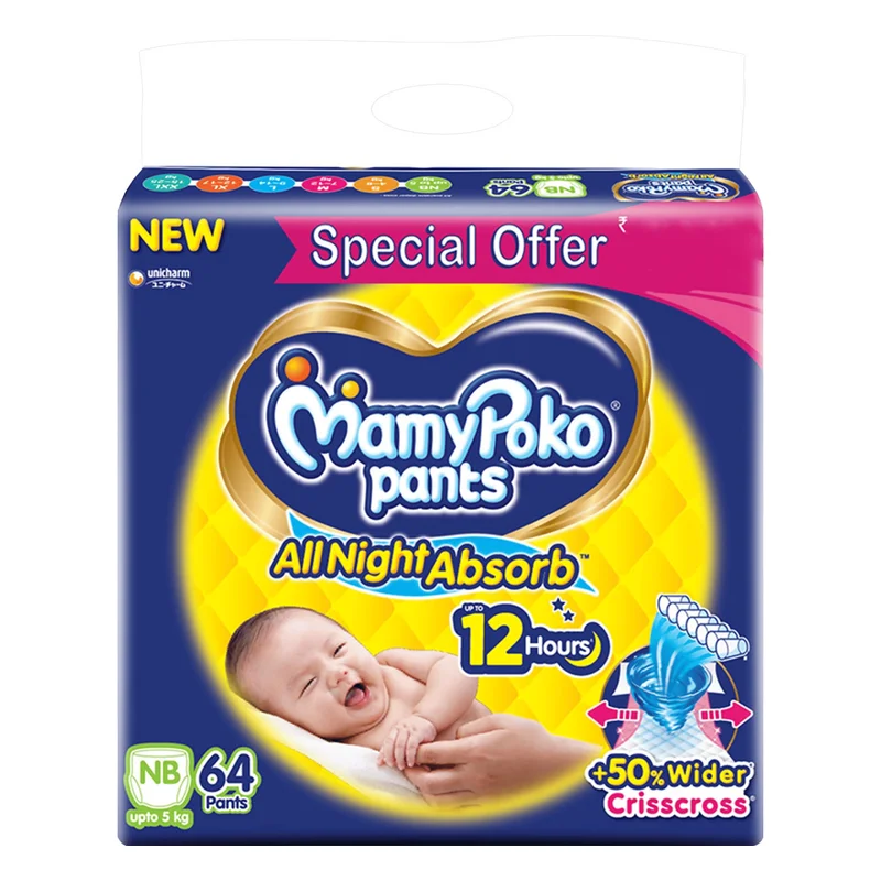 MamyPoko Pants All Night Absorb - New Born