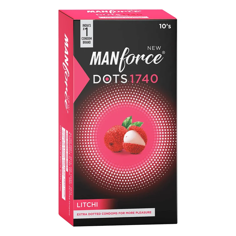 Manforce Dots 1740 Condoms - Litchi
